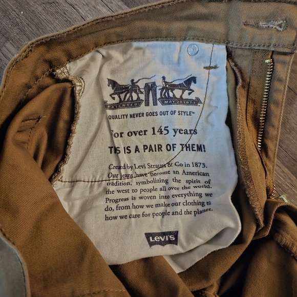 Levi's 513 31x30 Tan Jeans - Picture 4 of 6